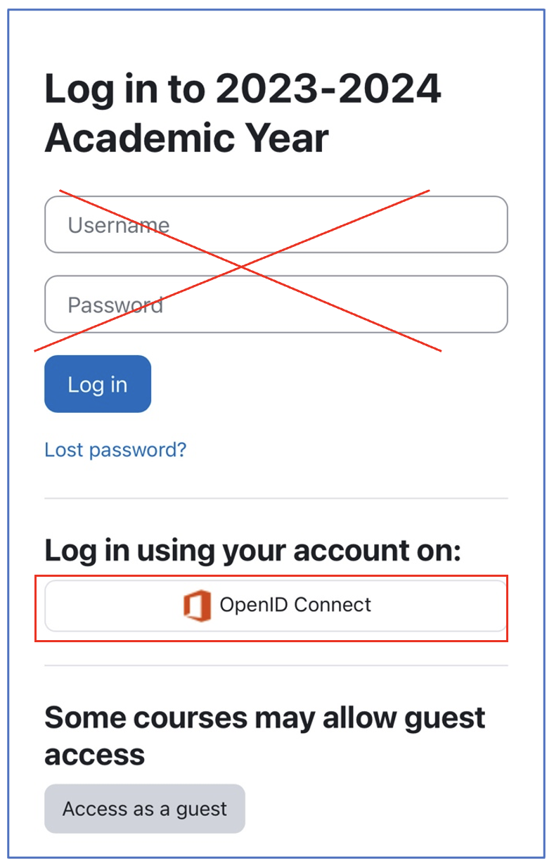 Moodle mobile app login-OpenID Connect
